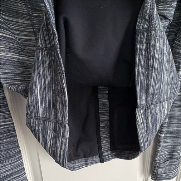 Lululemon Hooded Define Jacket Nulu Mini Space Dye Herringbone Heathered Size 10 - Picture 8 of 9